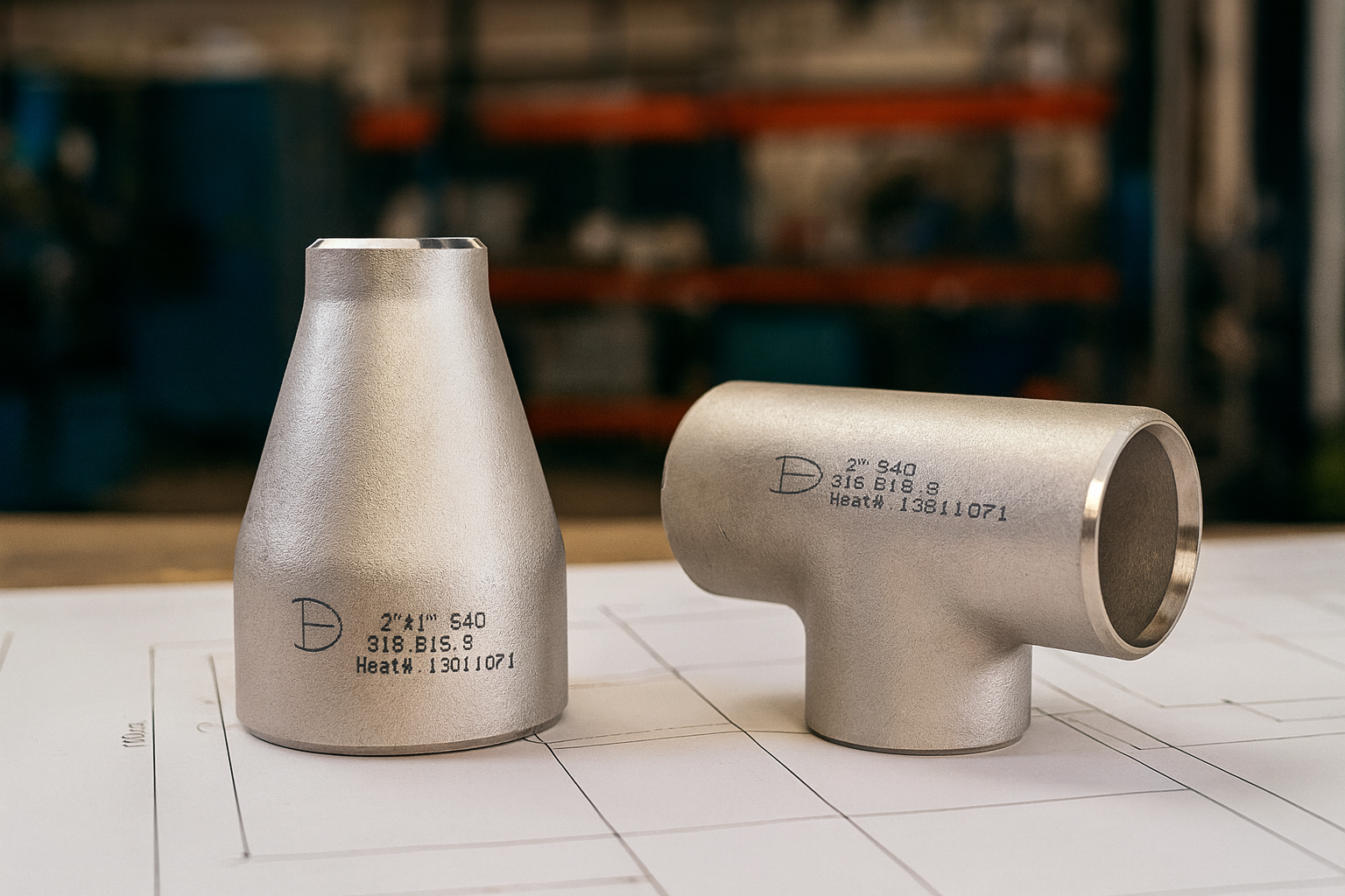 Fittings SCH40 Inoxidables - 300 PSI