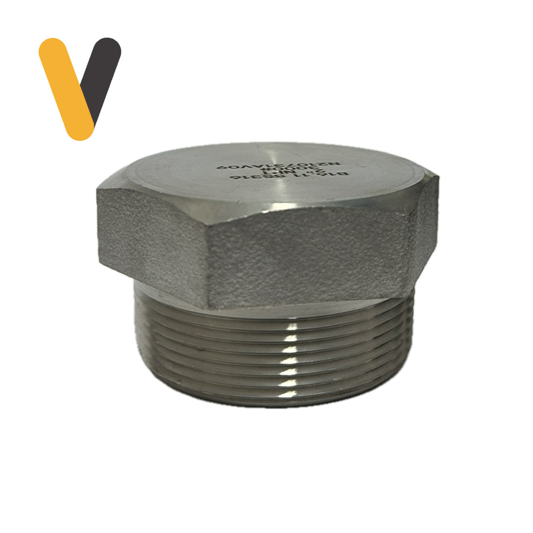 Tapón Macho Inoxidable Clase 3000