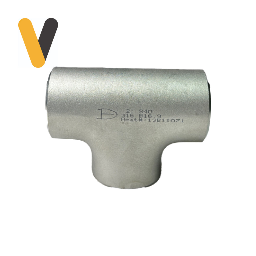 TEE SCH40 Inoxidable