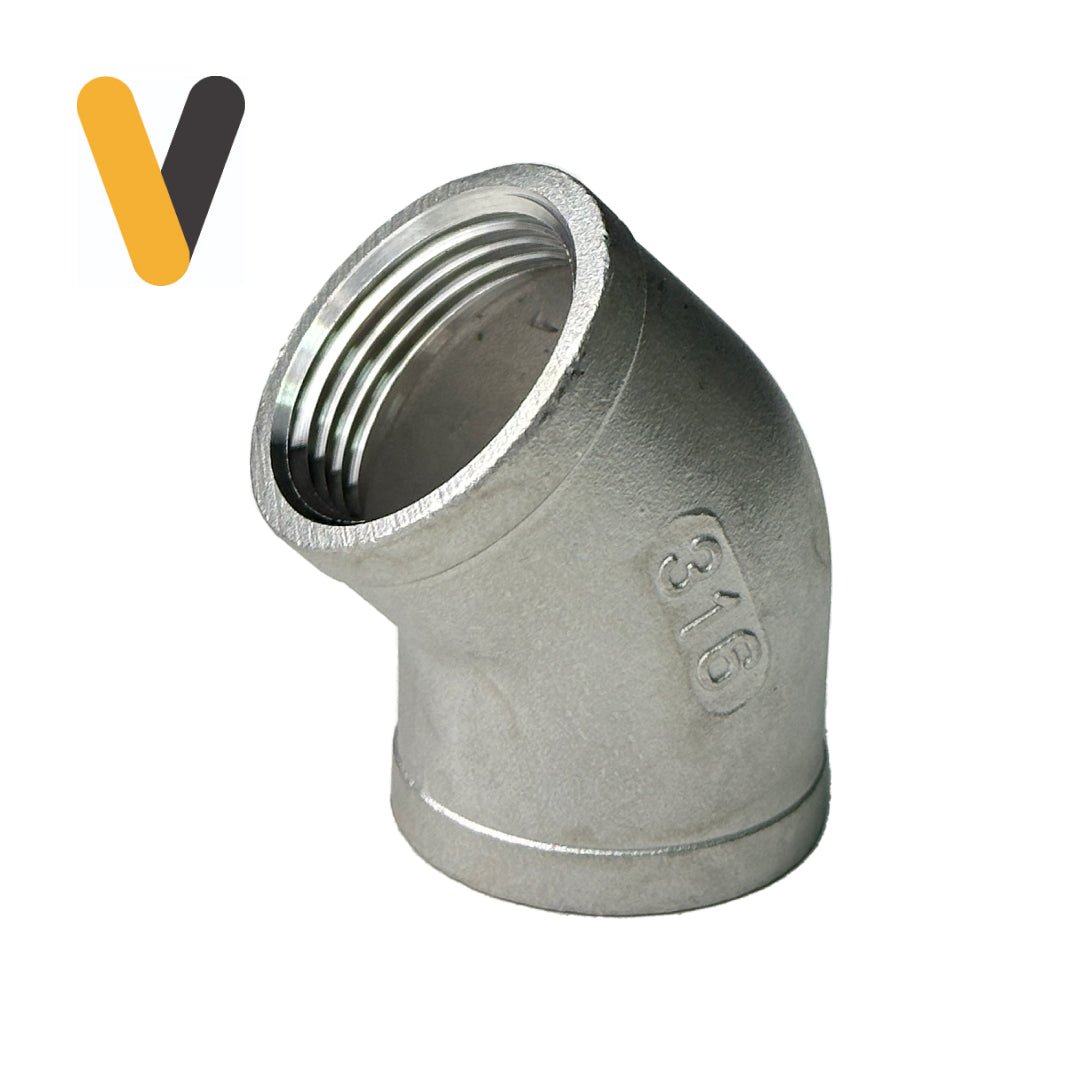 Codo 45° Inoxidable - Suver