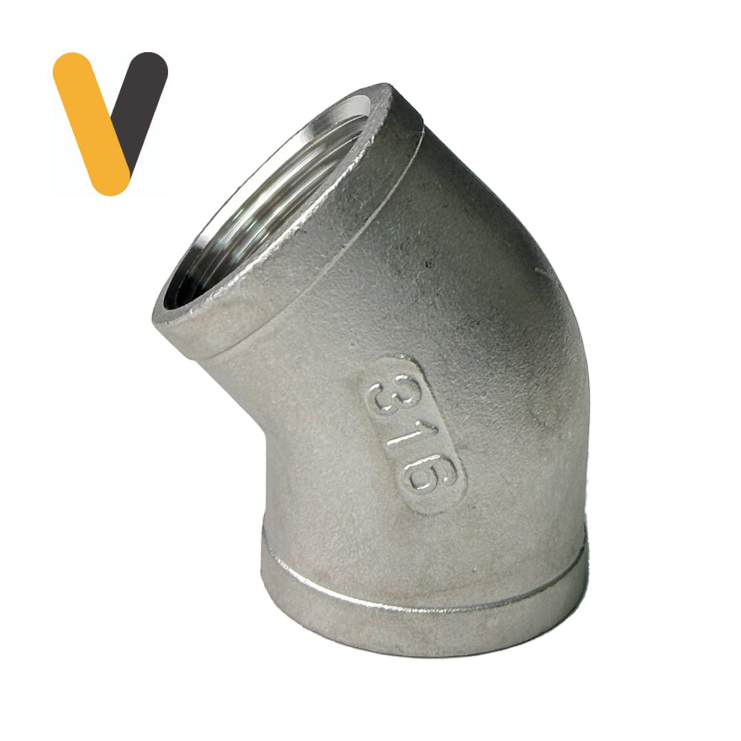 Codo 45° Inoxidable - Suver