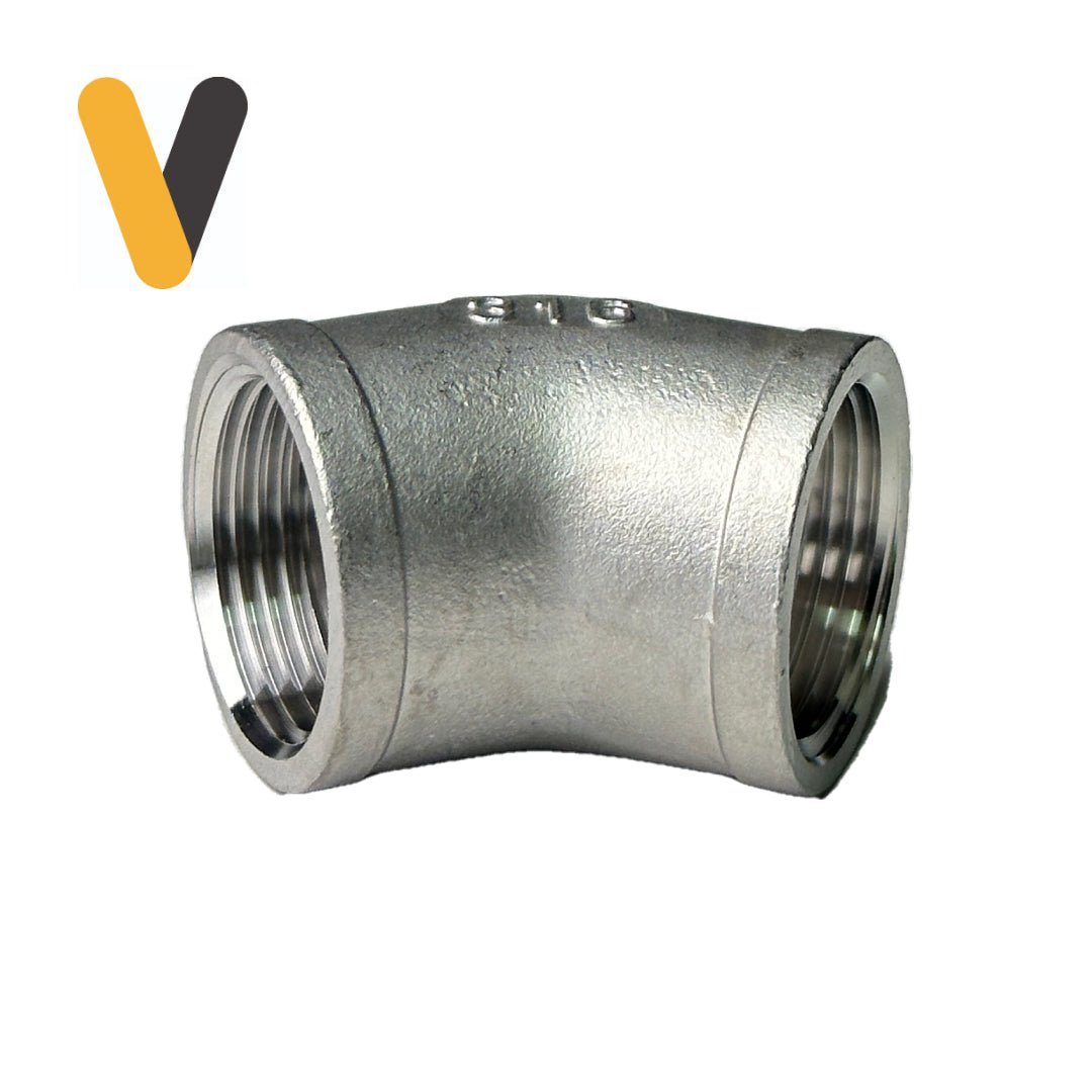 Codo 45° Inoxidable - Suver