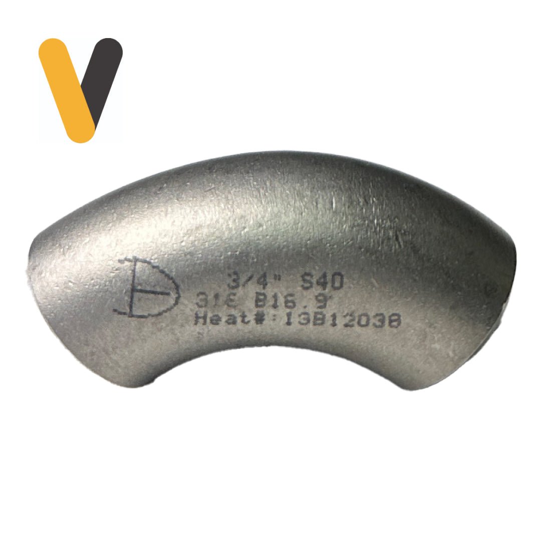 Codo SCH40 Inoxidable - Suver