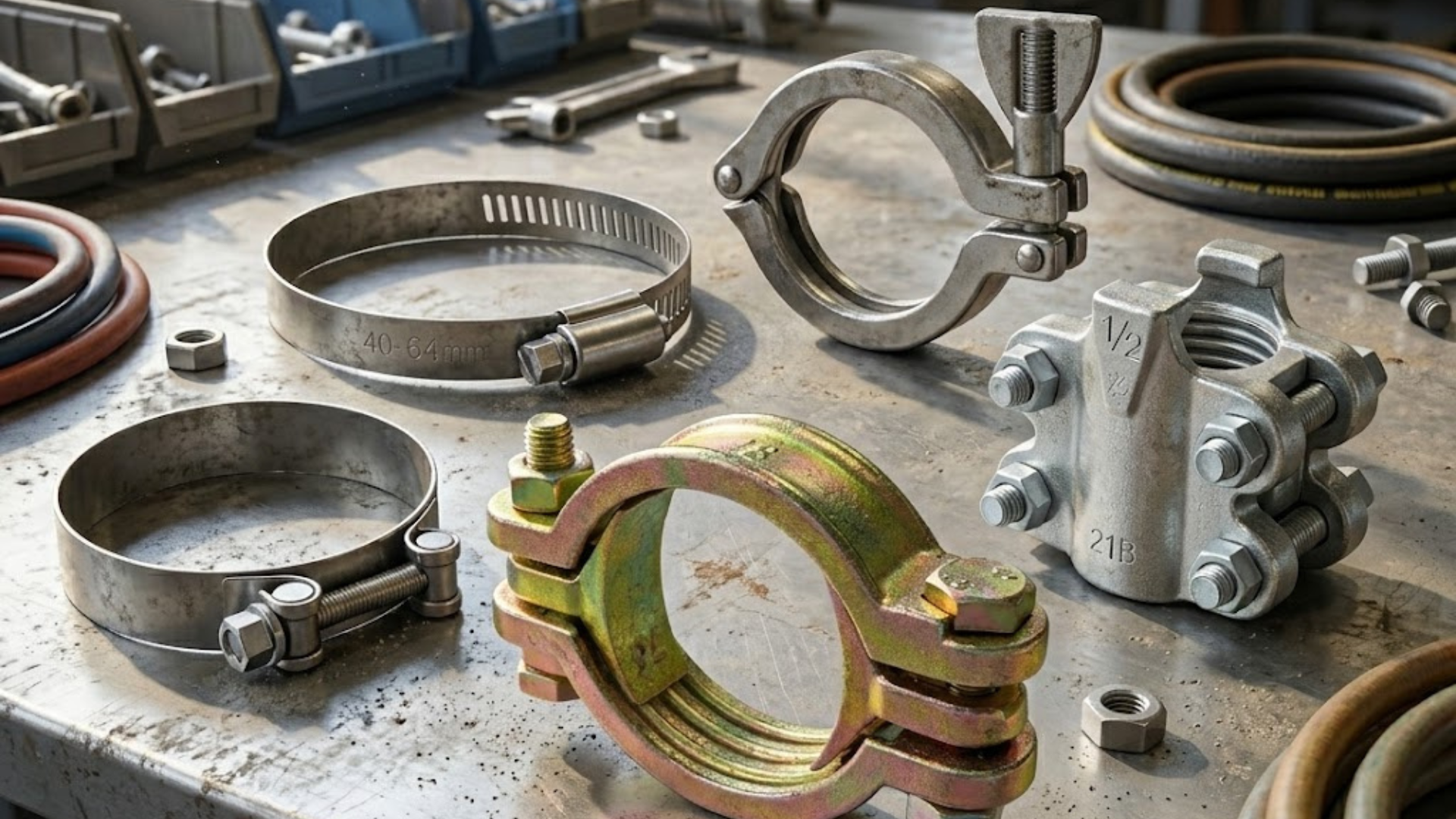 5 Tipos de Abrazaderas Industriales | Guía Técnica — Suver