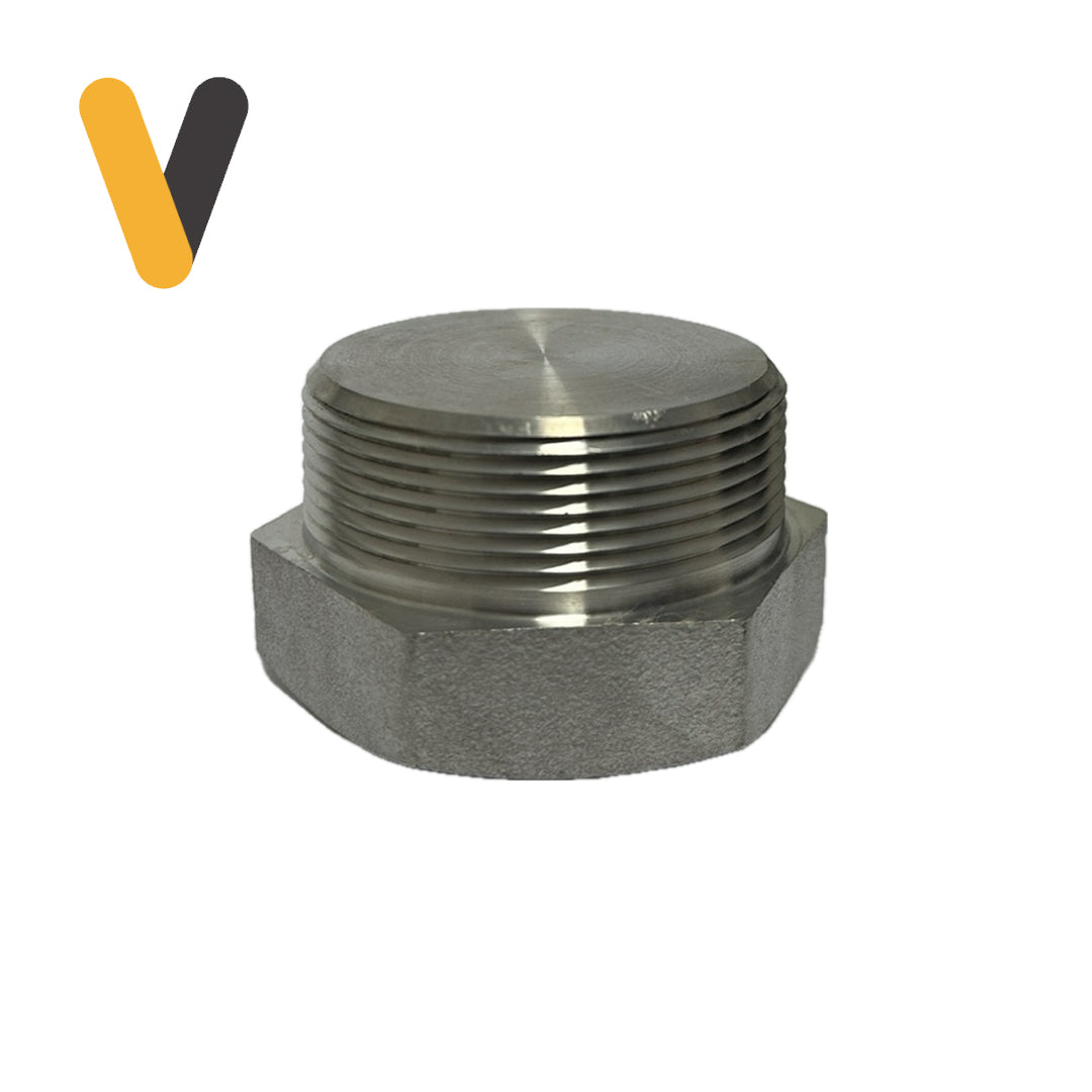 Tapón Macho Inoxidable Clase 3000