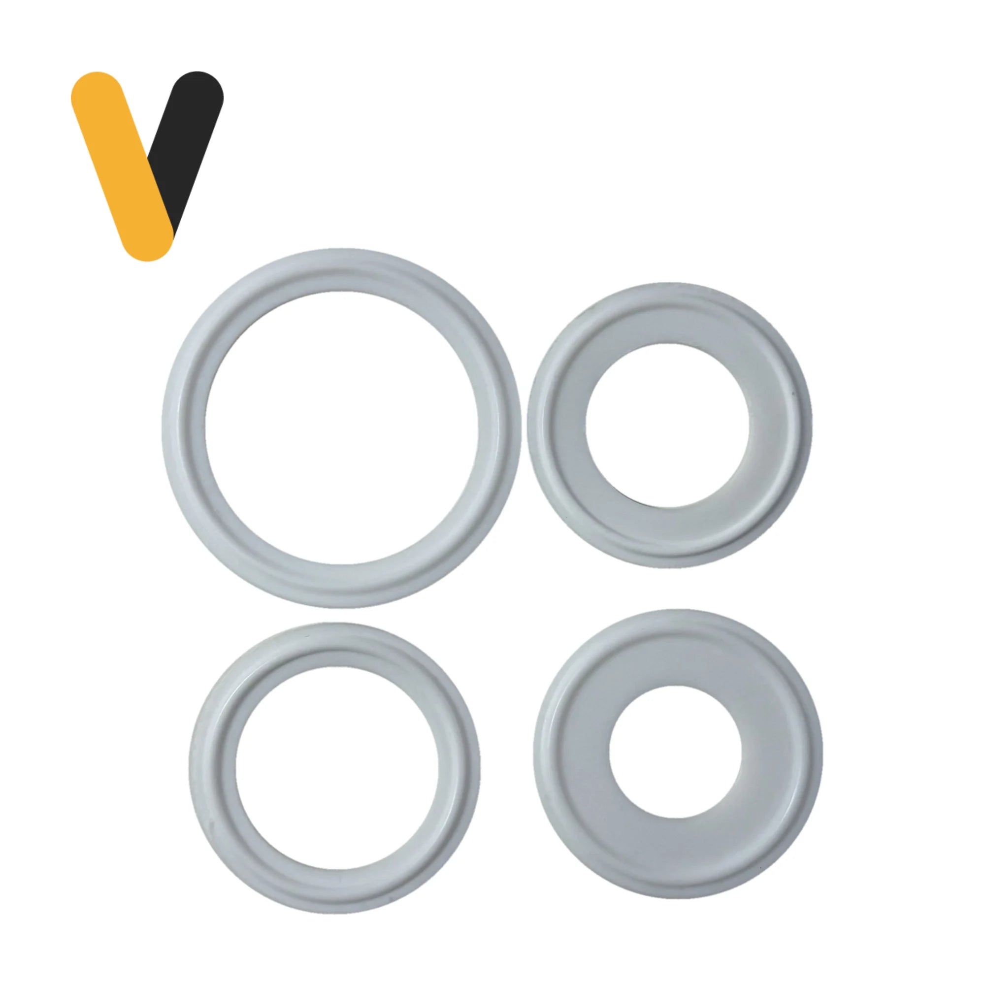 Sello Clamp Teflón PTFE — gama de tamaños disponibles